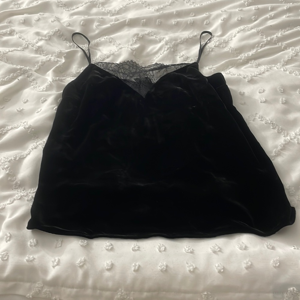 Velvet Cami tank, size large brand new